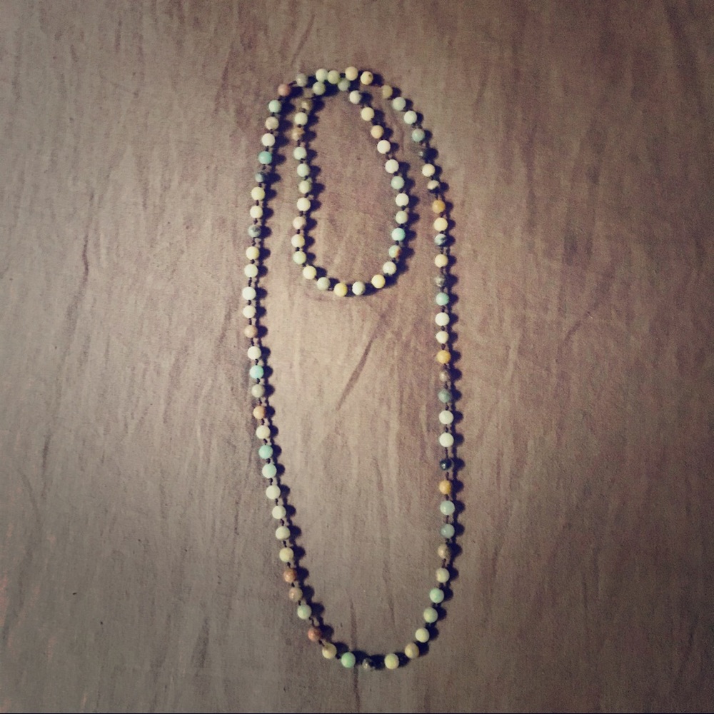 Beaded wrap necklace